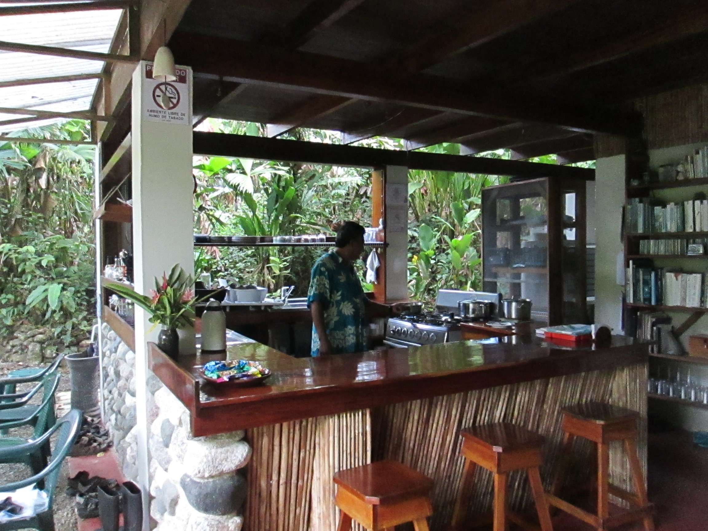 Our lodge's kitchen, which serves up some of the best food on the Osa Peninsula